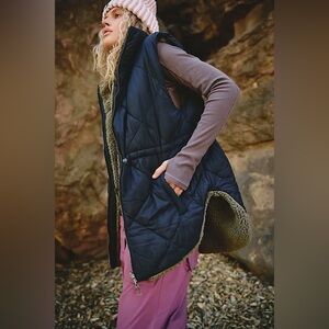 FP Movement by Free People “Venture On” reversible puffer/fleece vest